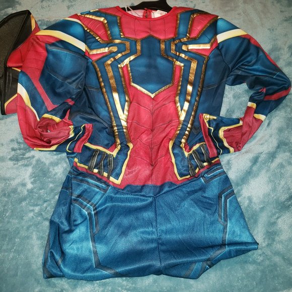 Spider-Man Costume Muscle Jumpsuit/Mask